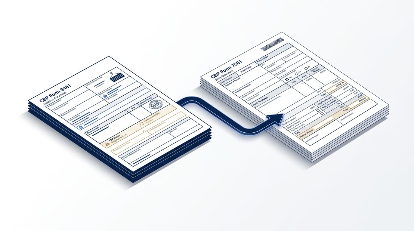 CBP Form 3461 vs 7501: What's the Difference?